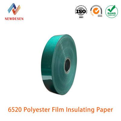 6520 Polyester Film Insulating Paper with E 120 Thermal Rating, Customizable Thickness, and High Dielectric Strength